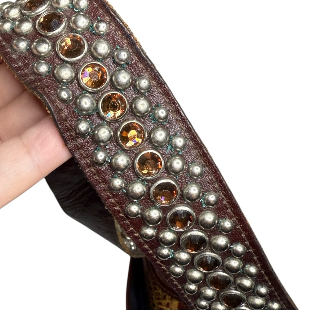 Raviani Large Big Buckle Simon Buck Shoulder Bag - Picture 8 of 9